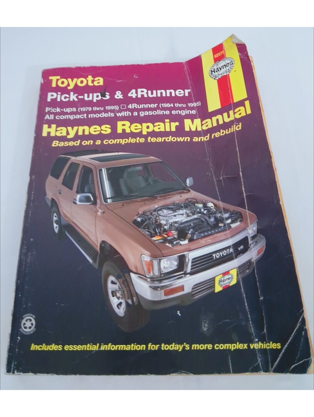 Toyota Pick up 4 Runner Repair Manual 1979-1995 Haynes 92075
